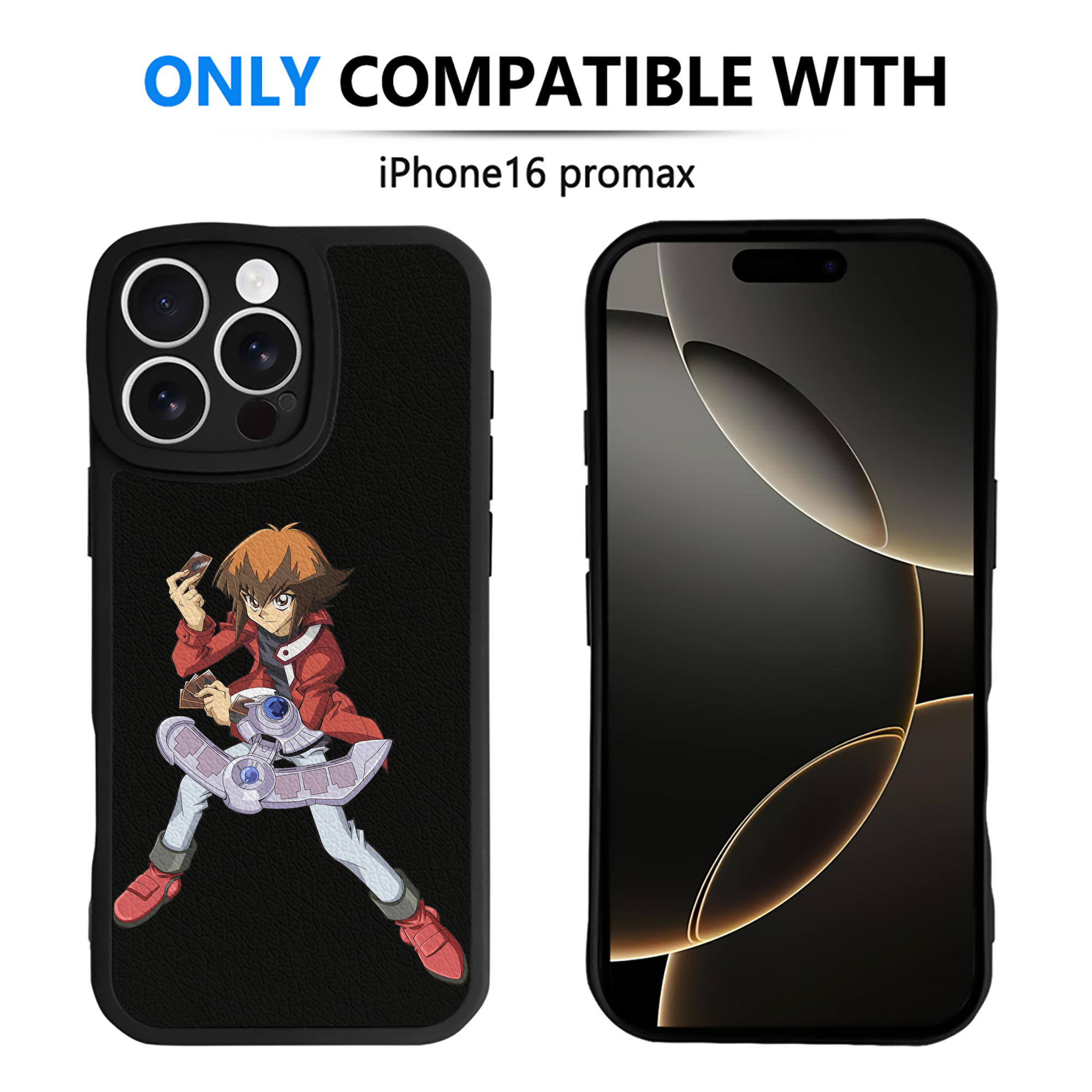 遊☆戯☆王 Yu-Gi-Oh! 【iPhone 16シリーズ対応】シリコンスマホケース（レザー調） 材質：シリコン